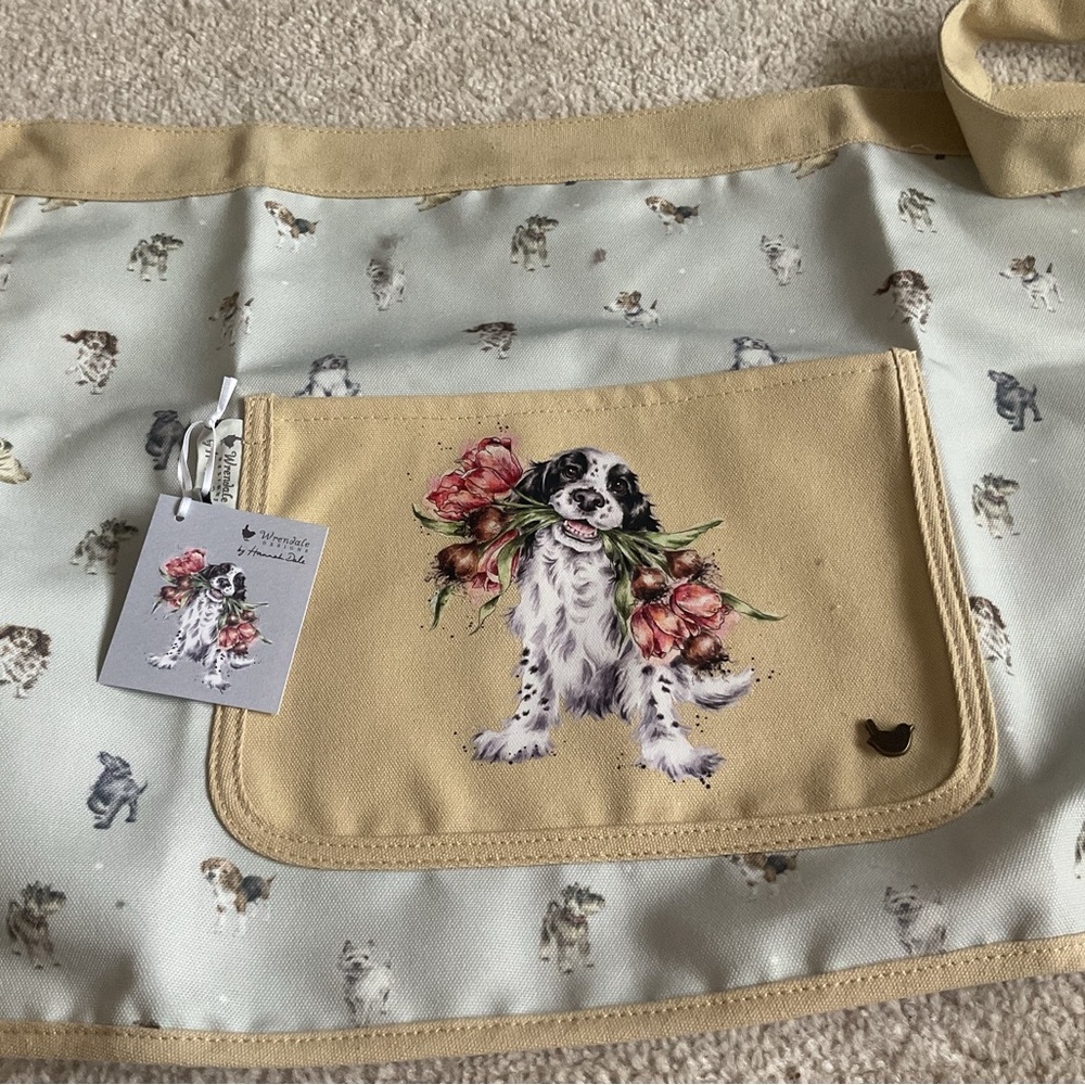 NWT Wrendale Designs Dog Theme Gardening Apron - Picture 4 of 10